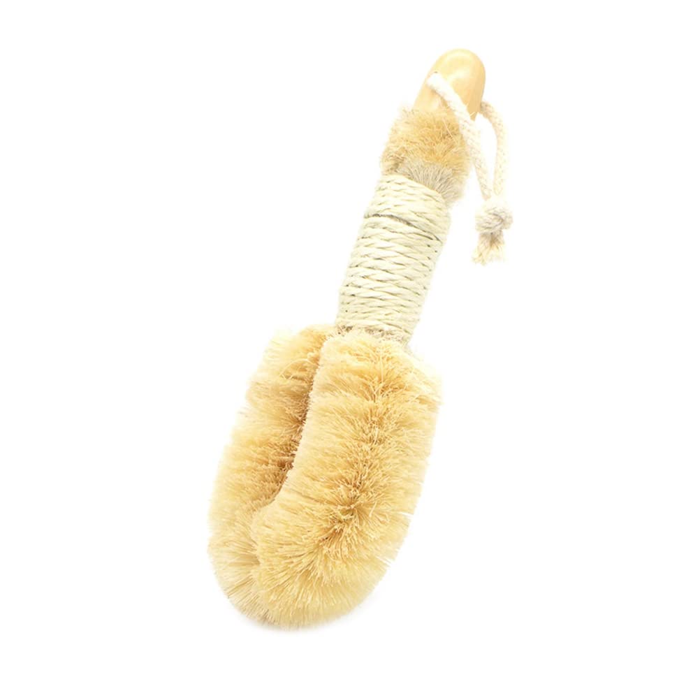 Dry Body Brush, Sisal Body Brush, Natural Bristles, Improves Blood Circulation, Dry Skin, Exfoliating, Cellulite