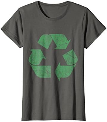Womens Vintage Recycle Logo T-Shirt XL Asphalt