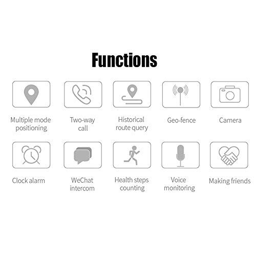 3G WiFi Phone Call GPS Smart Watch, Laxcido Real-time Tracking SOS GPS Tracker Watch, Geo-Fence Elderly GPS Watch Touch Screen Camera Step Counter Kids GPS Watch SOS Alarm Anti-Lost GPS Watch
