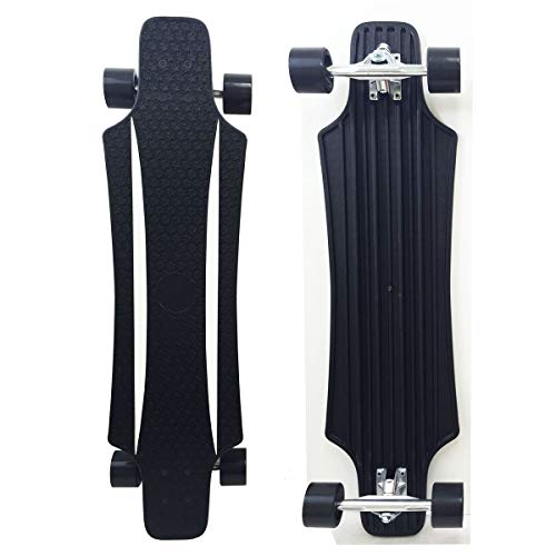 Rekon High Impact Complete Plastic Longboard, Black