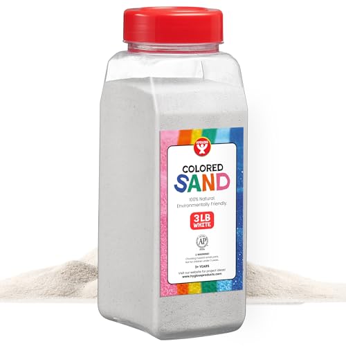 Photo 1 of Hygloss Colored Craft Sand, 3-Pound, White