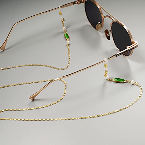 ARRGO Glasses Chains Eyeglass Strap for Women Simple Retro Crystal