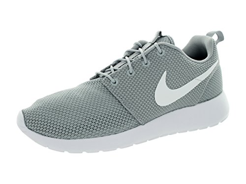 Nike men s rosherun wolf grey/white running shoe 9 men …
