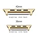 Apple Watch Adapter, Oittm Stainless Steel Apple Watch Band Connection Adaptor with Screwdriver Tools for Apple Watch & Sport & Edition (Gold 38mm)