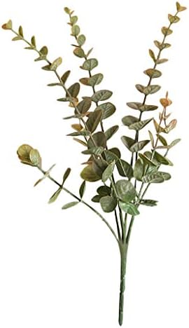 Artificial Plants-Jessboyy 14.56inch Fake Leaf Foliage Bush-Fake Greenery for Window Box Home Patio Yard Indoor Garden Light Office Wedding Decor (B)