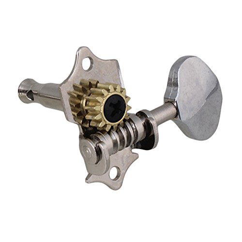 image for BQLZR Chrome Tuning Pegs Machine Heads 2R2L For Ukulele 4 String Guita