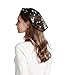 Leimandy Lace Chapel Cap Embroidery Head Covering Christian Veil Chapel Veil V49 (Dark Color)