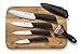 Chef Made Easy Ceramic Knife Set 9 Piece – Kitchen Knives with Case (Knife Sheaths) – Add to Collection of Cutlery Kitchen Utensils – Use as Bread, Vegetable and Chef Knife – (Black Set)