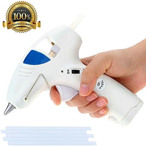 ONCCI Infinite Battery Hot Glue Gun Adjustable Temperature 10W Professional Full Size Hot Melt with High and Low Temp Interchangeable Non-drip Nozzle for Crafts DIY Projects Home Repair