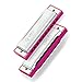 Yodel Baby Child Beginners Girls Pink Toy 10 Tremolo Hole Harmonica C polyphony Tone Harmonica Blues Harmonica