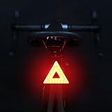 ESMK Ultra Bright LED Bike Tail Light USB Rechargeable Bike Light LED Bicycle Rear Light Fits On Any Road Bikes, Helmets. Easy To Install for Cycling Safety Flashlight - Triangle