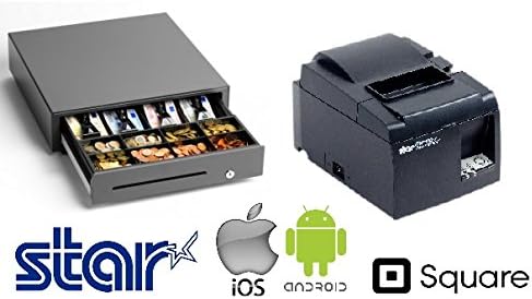 SQUARE POS HARDWARE BUNDLE - Star Micronics TSP143IIU Ethernet (Lan) USB Printer and Star Micronics CB-2002 FN Cash Drawer - USA DISTRIBUTOR !