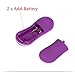 Demarkt Vibrating Egg, Waterproof 16 -Frequency Silicone Jump Eggs-Best Massager for Men or Women (Purple)