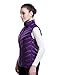 Puredown Women's Lightweight Down Packable Puffer Vest, Purple, S Size