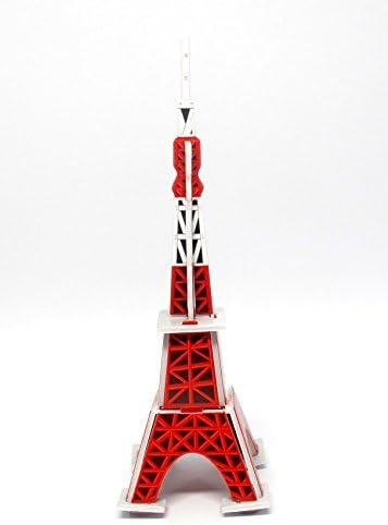 Fonzafba Mini 3D Puzzles Architecture Tokyo Tower Easy for Baby 3 Years and More Mini Size 1.9" x 5.5"