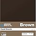 Clear Path Paper - Dark Brown Cardstock - 12 x 12 inch - 65Lb Cover - 25 Sheets