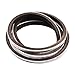 fowong Fuzzy Weather Stripping, 11/32 inch x 11/32 inch x 16 Feet, High Density Brush Seal Strip for Sliding Sash Door Window Wardrobe Seal (Brown)