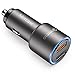 Car Charger, Mercase 30W Metal Dual Ports USB Fast Car Charger Adapter,Smart QC 3.0 Quick Car Phone Charger for iPhone Xs X Max XR 8 7 6S 6 Plus Galaxy S9 S8 S7 S6 Edge Note 8 4 LG G6 (Space Grey)
