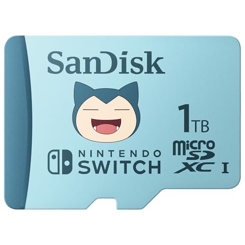 SANDISK microSDXC UHS-I Speicherkarte für Nintendo Switch Pokemon Relaxo Edition 1TB (bis zu 100 MB/s Lesegeschwindigkeit, bis zu 90 MB/s Schreibgesch