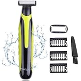 INVODA Electric Shaver for Men Rechargeable Wet Dry Razor with 3 Trimming Combs,1 Skin Guard – Waterproof Face & Body Trimmer for Travel