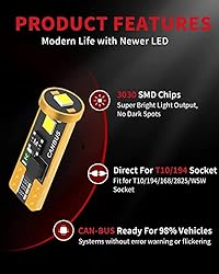 LASFIT 194 LED Bulb 6000K White, T10 168 2825 W5W