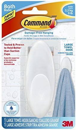 Command Gancho para toallero, transparente, 1 gancho ...