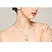 DAOCHONG Mom Gifts 925 Sterling Silver I Love You Heart Dog Pendant Necklace for Women, 18