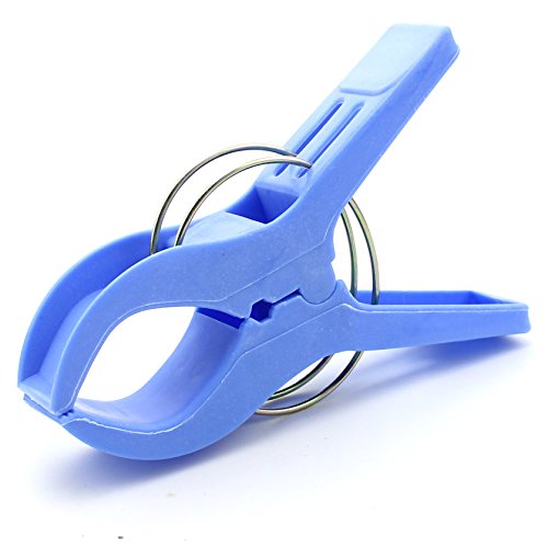 WARMBUY Set of 8 Beach Bath Towel Clips in 4 Fun Bright Colors for Beach Chair or Pool Loungers on Your Cruise - Keep Your Towels from Blowing Away - Thumbnail 2