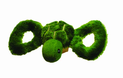 Jolly Pets Jolly Tug-a-Mal Turtle Tug/Squeak Toy, Medium