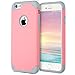 AILUN Phone Case for iPhone 6s iPhone 6 Soft Interior Silicone Bumper Hard Shell Solid PC Back Shock-Absorption Skid-Proof Anti-Scratch Hybrid Dual Layer Slim Cover Pink