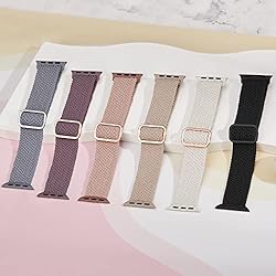 6 Pack Braided Solo Loop Compatible with Apple