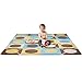 Skip Hop Baby Infant & Toddler Playmat with Interlocking Foam Floor Tiles, Blue / Gold