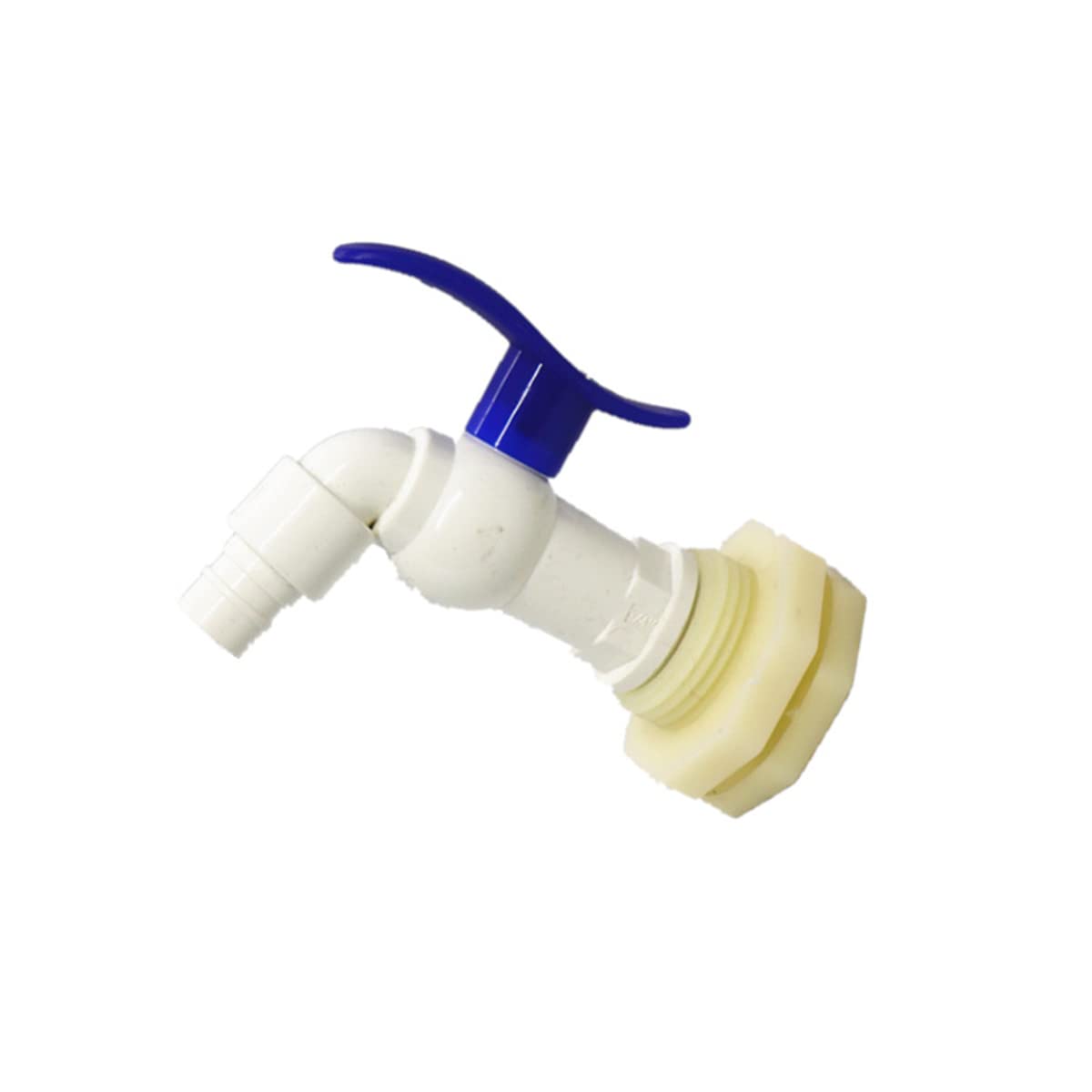 MACHSWON IBC Water Tank Tap 3/4" IBC Tank Adapter Faucet IBC Tote Tank Valve Drain Short Plasitc Tap Fitting With Base