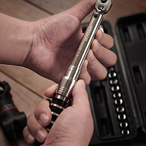 Venzo 1/4 Inch Driver Click Torque Wrench Set 2 to 15 Nm Small