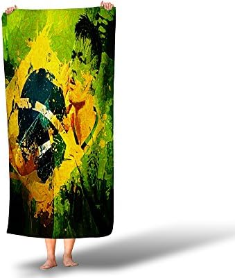 Personalized Corner Neymar Brazil World Cup Bath and Beach Towel (60x30)