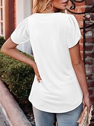 Angerella Womens Summer Tops Loose Fit Casual Round
