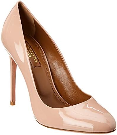 Aquazzura Essential 100 Patent Pump, 37, Pink