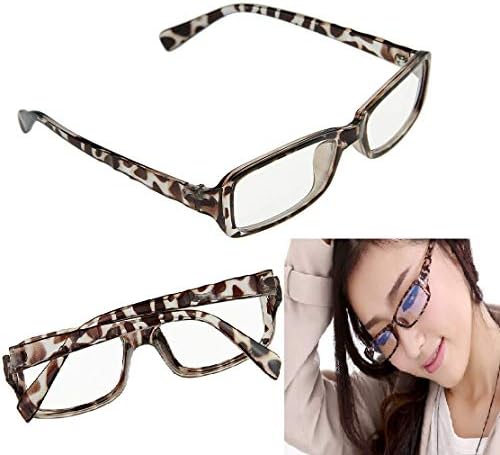 SBE Classic Blue Lens Computer Television Anti-Radiation Eyeglasses, Anti Blue Rays Radiation Of Square Eye PC Glasses With Protective Plastic Frame Eyewear (Cheetah)