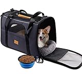 Pet Carrier Airline Approved Soft Sided for Cats and Small Dogs Portable Cozy Travel Pet Bag