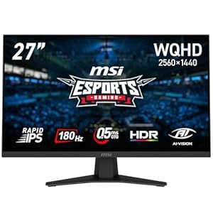 MSI ゲーミングモニターMAG 274QF 27インチ/WQHD/RAPID IPSパネル/180Hz/0.5ms