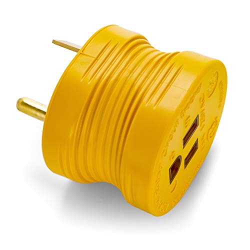 image for Camco PowerGrip Durable Electrical Adapter - Easy Grip for Simple and 