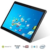 10.1" Inch Android 7.0 Tablet PC, 4GB RAM 64GB Storage Phablet Tablet Octa Core Unlocked 3G Cell Phone Tablets, Dual Sim Card Slots, WiFi, GPS, Bluetooth 4.0,1920x1080 HD IPS Screen Display 108-Black