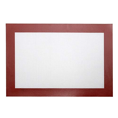 Che-good Heat Resistant Mat - Liner Non Slip Baking Sheet Oven Safe Heat Resistant Mat Silicone Placemat Kneading Dough Insulation - Trivet Fryer By Flat Styling Toaster Hair Bbq Black Deck