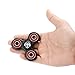 Tri-Spinner Fidget Toy EDC Focus Toy Stress Reducer with Hybrid Ceramic Bearing (Black, One Size)