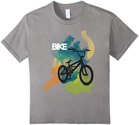 Kids Bicycle Bike BMX sport T shirt for men women boys girls tees 4 Slate