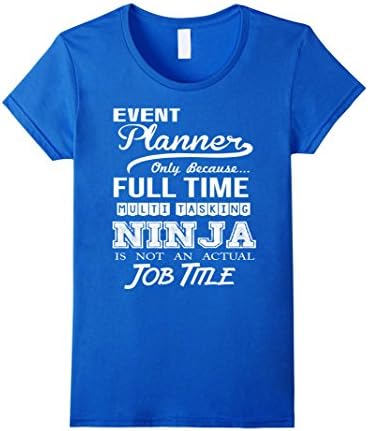 Women's Event Planner Job Title Shirt XL Royal Blue