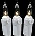 Novelty Lights 10 Light Clear Christmas Craft Mini Light Set, Non-Connectable, White Wire, 5.5' Long