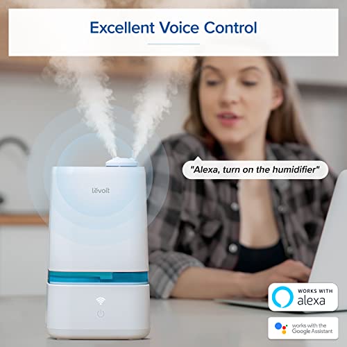 LEVOIT 4L Smart Cool Mist Humidifier for Home Bedroom with Essential