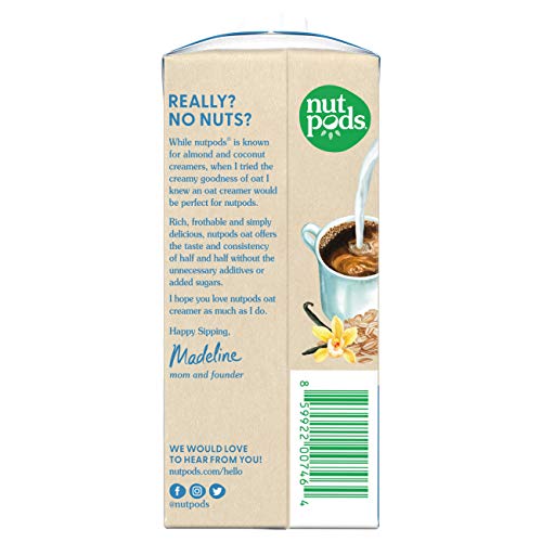 nutpods Oat French Vanilla Creamer Unsweetened Oat Milk Creamer Nut