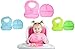 Suction Plate for toddlers, Baby Silicone Bib, Baby Spoon- Baby Feeding complete set. By IBB (blue)